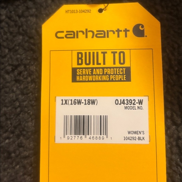 CARHARTT Women’s Washed Duck Sherpa Lined Hooded Jacket OJ4392-W NWT! - Picture 3 of 5